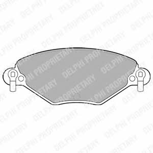 Delphi LP1654 Brake Pad Set, disc brake LP1654