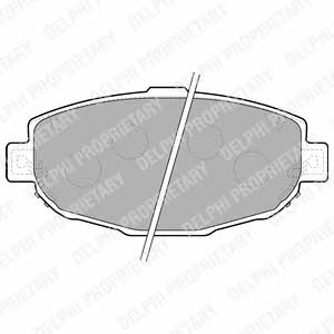 Delphi LP1661 Brake Pad Set, disc brake LP1661