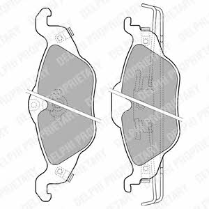 Brake pad set Delphi LP1673