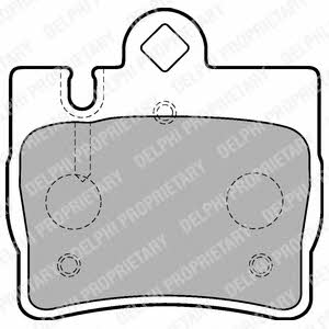 Delphi LP1697 Brake Pad Set, disc brake LP1697