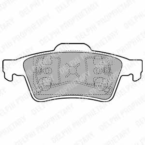 Delphi Brake pad set – price 88 PLN
