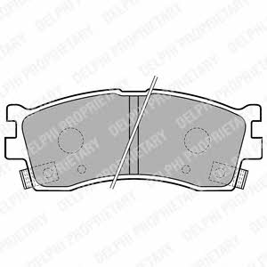 Delphi LP1702 Brake Pad Set, disc brake LP1702