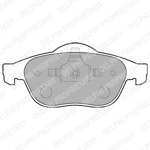 Delphi Front disc brake pads, set – price 103 PLN