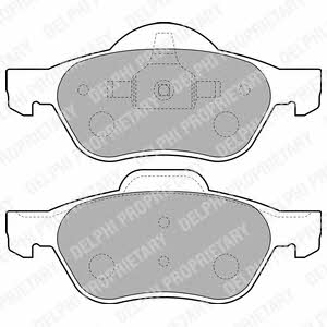 Delphi LP1714 Brake Pad Set, disc brake LP1714