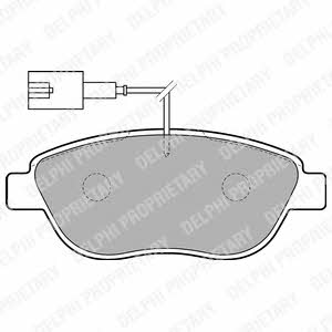 Delphi Brake Pad Set, disc brake – price 97 PLN