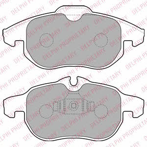 Delphi Brake Pad Set, disc brake – price 124 PLN