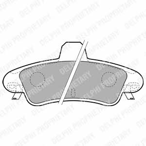 Delphi LP1725 Brake pad set LP1725 LP1725 Delphi Brake pad set