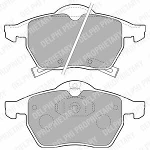 Delphi LP1731 Brake Pad Set, disc brake LP1731