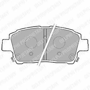 Delphi LP1742 Brake Pad Set, disc brake LP1742