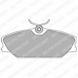 Delphi Brake Pad Set, disc brake – price 87 PLN