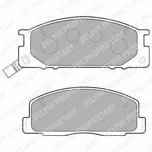 Delphi LP1758 Brake Pad Set, disc brake LP1758