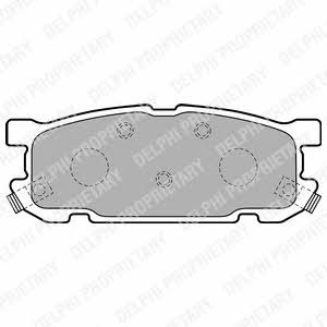 Delphi LP1762 Brake Pad Set, disc brake LP1762