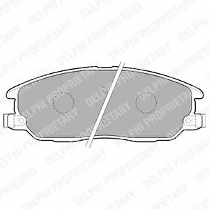 Delphi LP1769 Brake Pad Set, disc brake LP1769