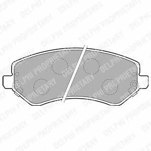 Delphi LP1773 Brake Pad Set, disc brake LP1773