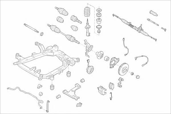 OPEL17095F Delphi Wheel suspension