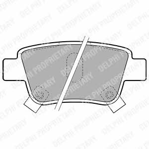 Brake pad set Delphi LP1785