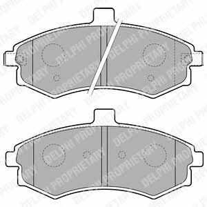 Delphi LP1788 Brake Pad Set, disc brake LP1788