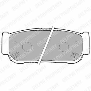 Delphi LP1797 Brake Pad Set, disc brake LP1797