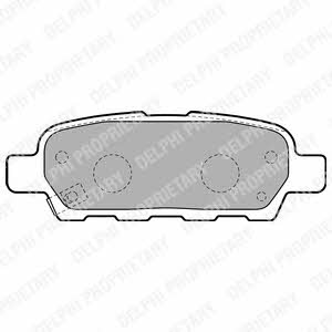 Delphi Brake Pad Set, disc brake – price 64 PLN