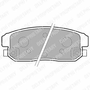 Delphi LP1829 Brake Pad Set, disc brake LP1829
