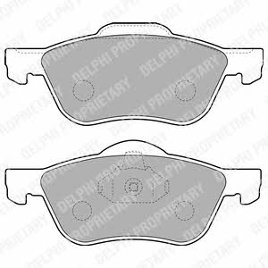 Delphi LP1830 Brake Pad Set, disc brake LP1830
