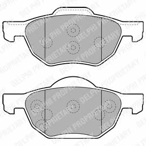 Delphi LP1862 Brake Pad Set, disc brake LP1862