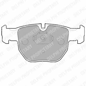 Delphi LP1863 Brake Pad Set, disc brake LP1863