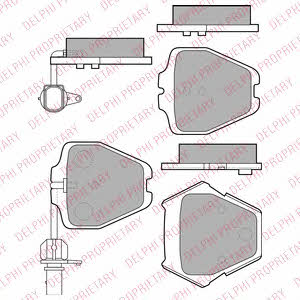 Delphi LP1903 Brake Pad Set, disc brake LP1903