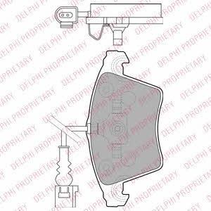 Delphi Brake Pad Set, disc brake – price 147 PLN