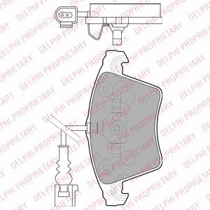 Delphi Brake pad set – price [object Object] PLN