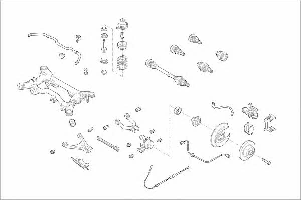 Delphi VW-15533-R Wheel suspension VW15533R VW15533R Delphi Wheel suspension