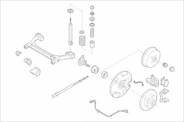 VW01657R Delphi Wheel suspension