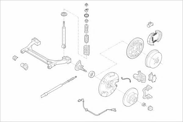 VW01914R Delphi Wheel suspension