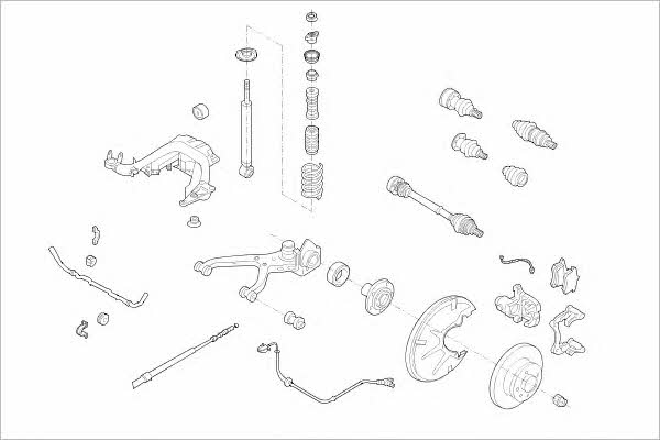 Delphi VW-05944-R Wheel suspension VW05944R VW05944R Delphi Wheel suspension