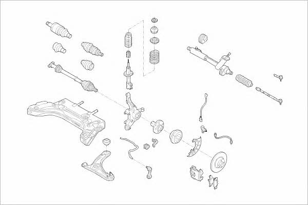 VW10044F Delphi Wheel suspension