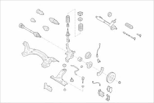 VW14066F Delphi Wheel suspension