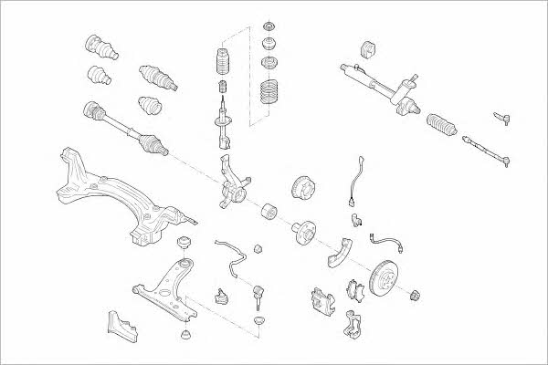  VW-15147-F Wheel suspension VW15147F