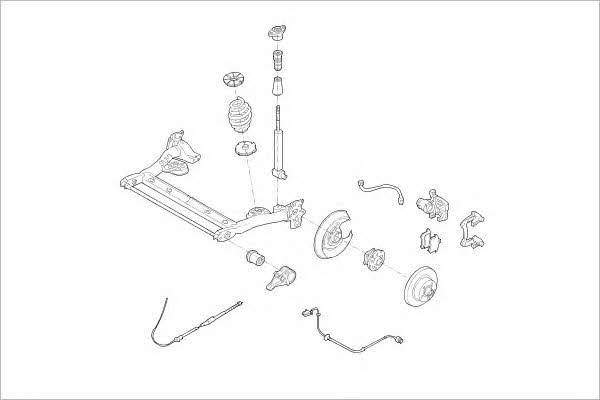  VW-15417-R Wheel suspension VW15417R