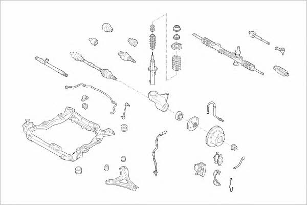 FORD05829F Delphi Wheel suspension