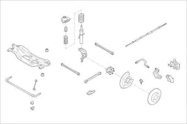 Delphi FORD-15486-R Wheel suspension FORD15486R