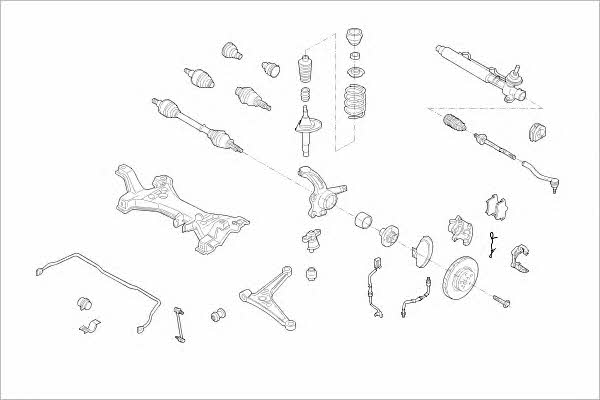 Delphi VW-17150-F Wheel suspension VW17150F