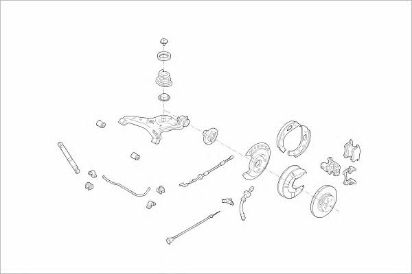VW17364R Delphi Wheel suspension