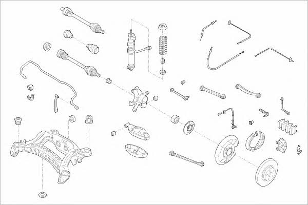 Delphi MERC-07838-R Wheel suspension MERC07838R MERC07838R Delphi Wheel suspension