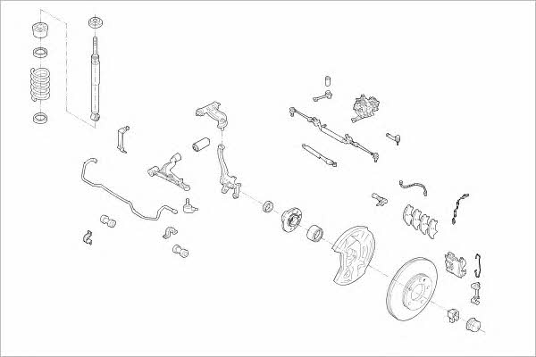 Delphi MERC-08385-F Wheel suspension MERC08385F