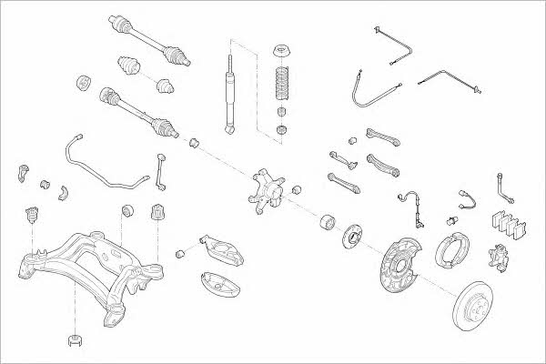 Delphi MERC-15108-R Wheel suspension MERC15108R MERC15108R Delphi Wheel suspension