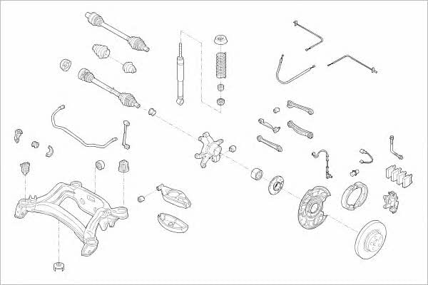 Delphi MERC-15263-R Wheel suspension MERC15263R MERC15263R Delphi Wheel suspension