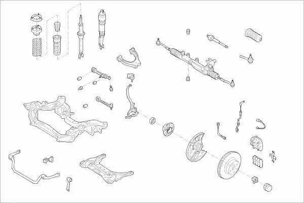 MERC18058F Delphi Wheel suspension