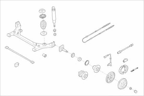 OPEL00641R Delphi Wheel suspension