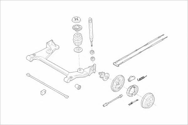 OPEL01825R Delphi Wheel suspension