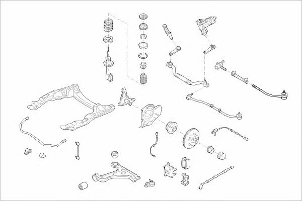  OPEL-03861-F Wheel suspension OPEL03861F